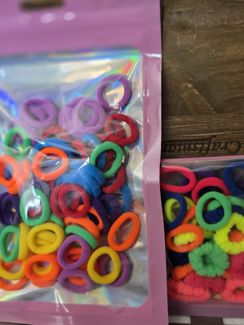 Bright Multicolor Kids Hair Elastics Pack - Soft No-Snag Bands